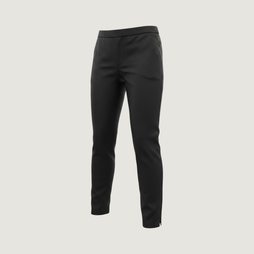 Ann Taylor Black Pull On Ankle Pants Slim Leg Career Trousers Womens Size M